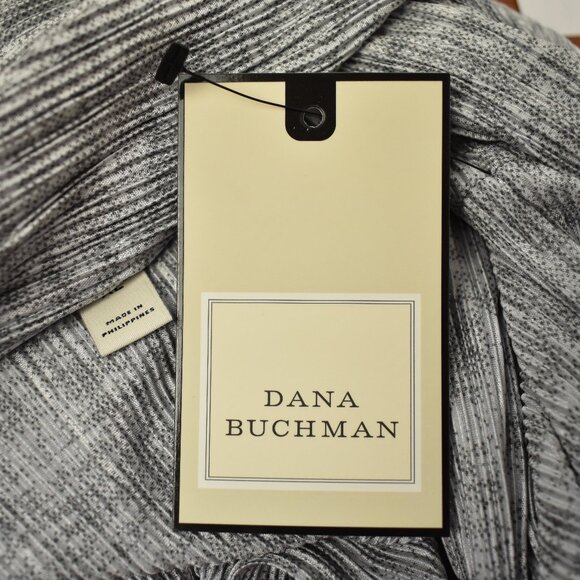 Dana Buchman NWT Silver and Grey Textured Blouse & Cardigan Set Size X-Large - Picture 13 of 16
